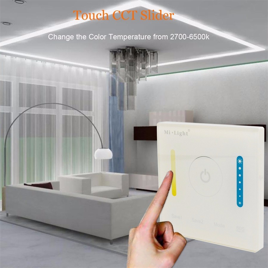 Milight LED Controller Touch Switch Panel Brightness and Color Temperature LED Dimmer For LED Strip Panel Light