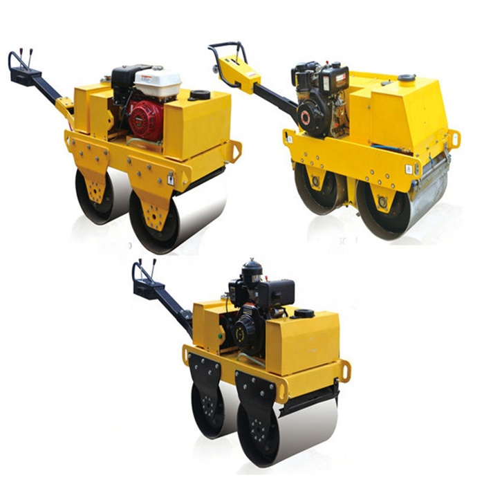 2 T double drum Road Roller Walk Behind mini road roller