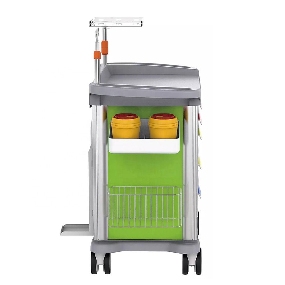 Metal Medical Transfer Nursing Emergency functional Anaesthetic Treatment Trolley