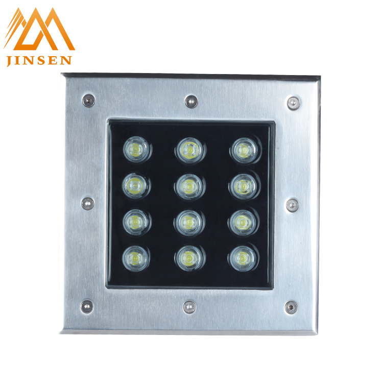 Get $500 coupon 3 years warranty landscape square park use 12w led underground light