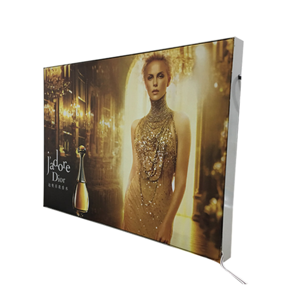 wall Mounted postr fabric light box scrolling advertising poster movie animated light box