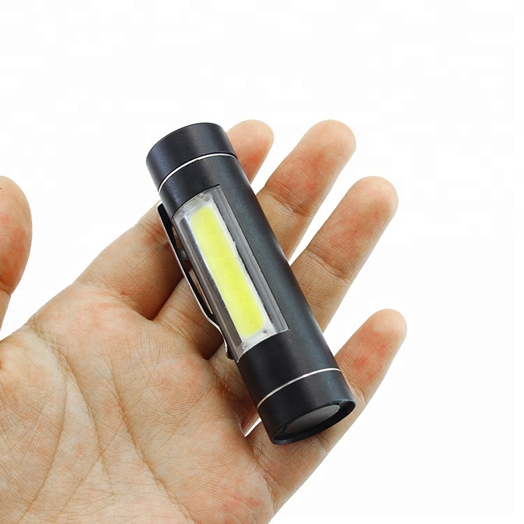 2018 New Design Aluminum Led Torch COB Mini Flashlight