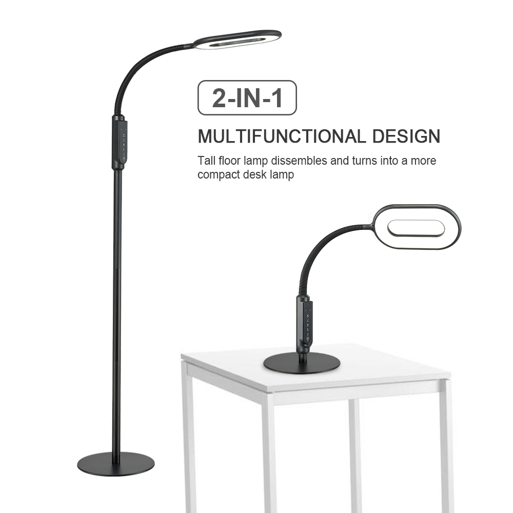 Dimmable 4 Modes Eye Protection LED Aluminum Floor Lamp