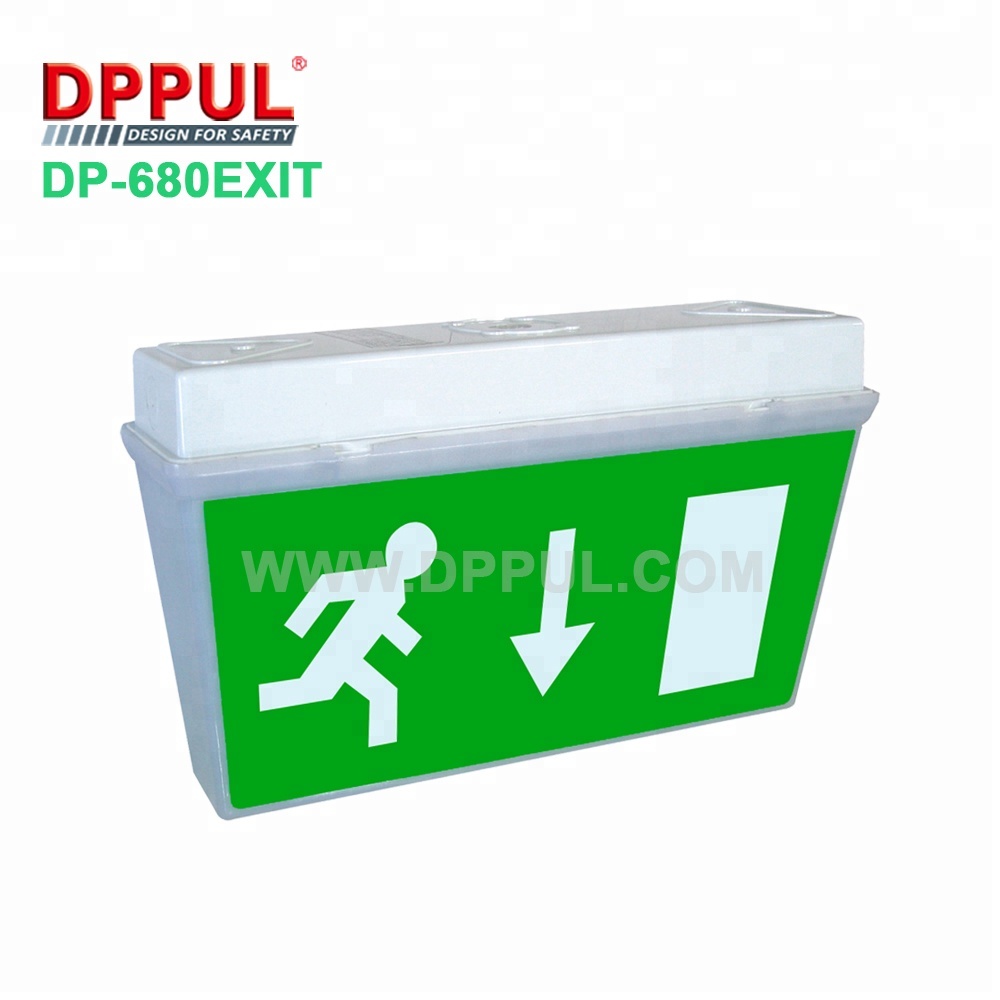 2019 Newest Waterproof Emergency Exit Light 1x8w IP65 DP680Exit