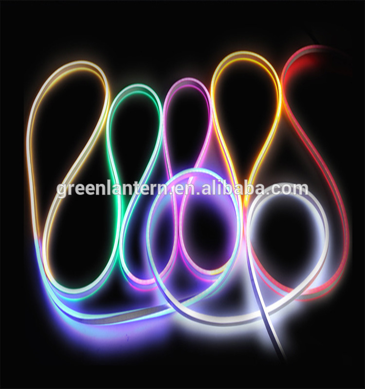 Ultra thin waterproof SMD2835 RGB color change flexible led neon rope light