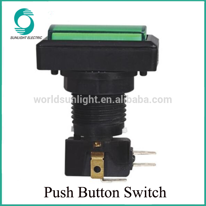 PBS-34-2 51*34mm 16A 250VAC Rectangle Arcade Push Button For Game Machine