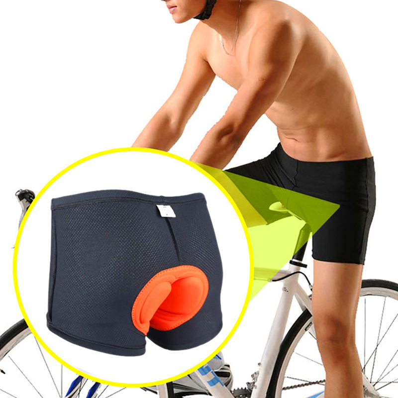 Comfortable Unisex Padded Underpants Cycling Shorts Sponge Gel 3D Padded Bike Pants