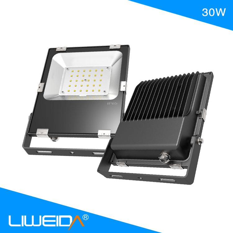 High lumen 2 years warranty 30w 3030SMD 120 degree IP65 aluminum housing with good heat dissipation led outdoor flood light