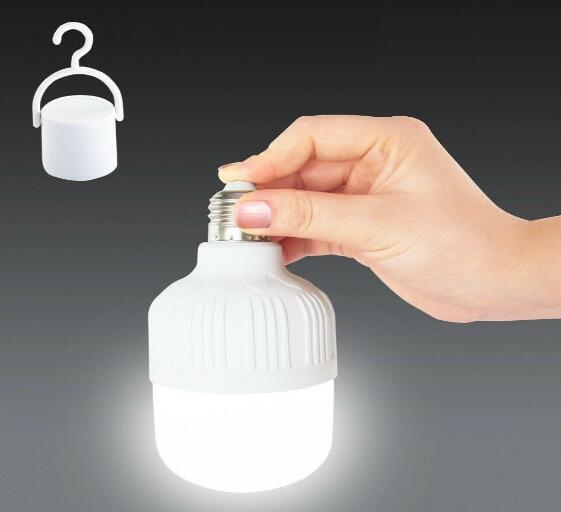 Solar Rechargeable Lamp Led Solar Light Bulb With Solar Panel Emergency Lantern