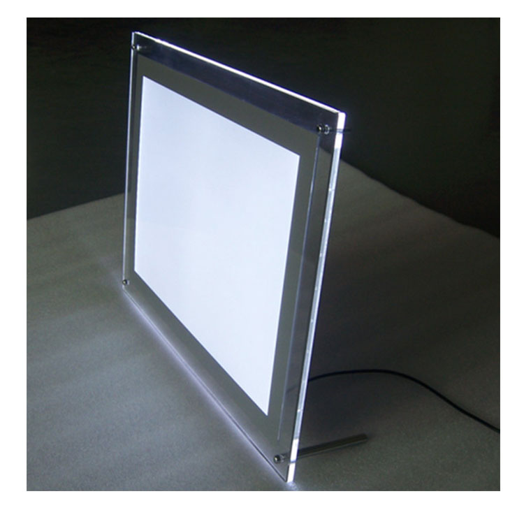 8-10mm A2 size ultra slim Led crystal light box