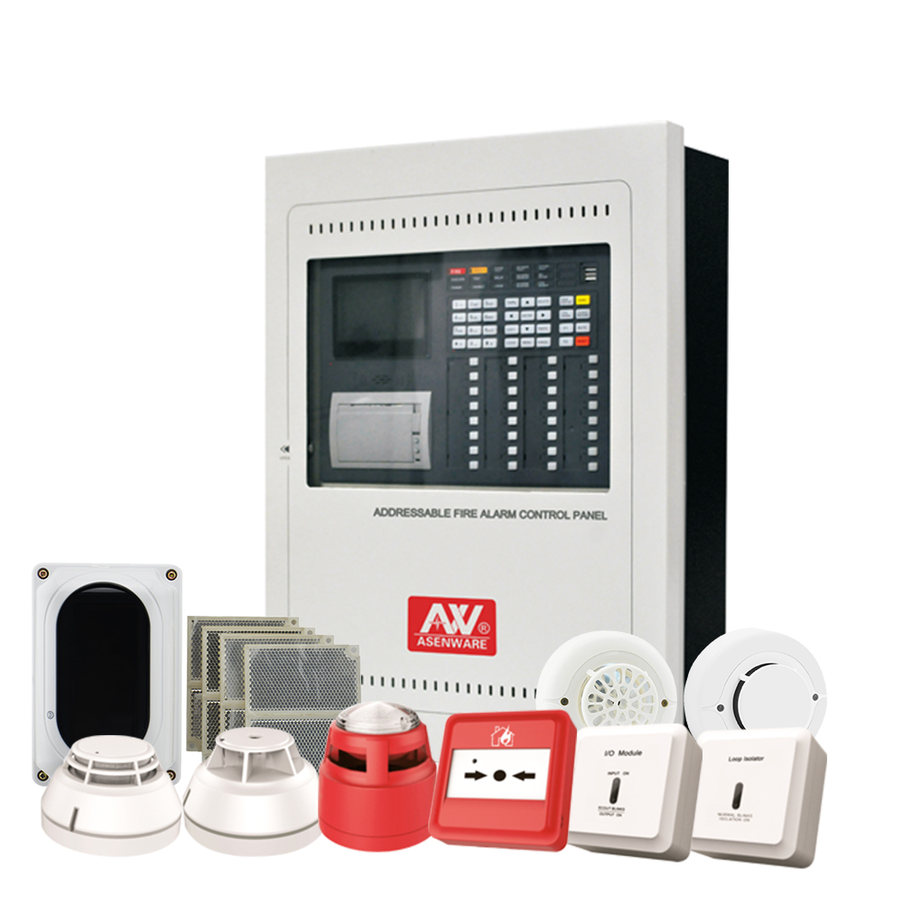 AW-FP300 LPCB Approved Addressable  single loop 32 zone fire alarm control panel