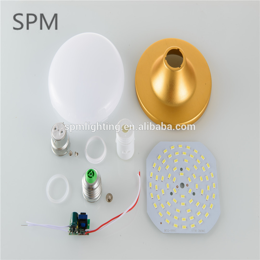 hot sell E27 12w CE ROHS smd ic driver bulb round pcb board skd parts