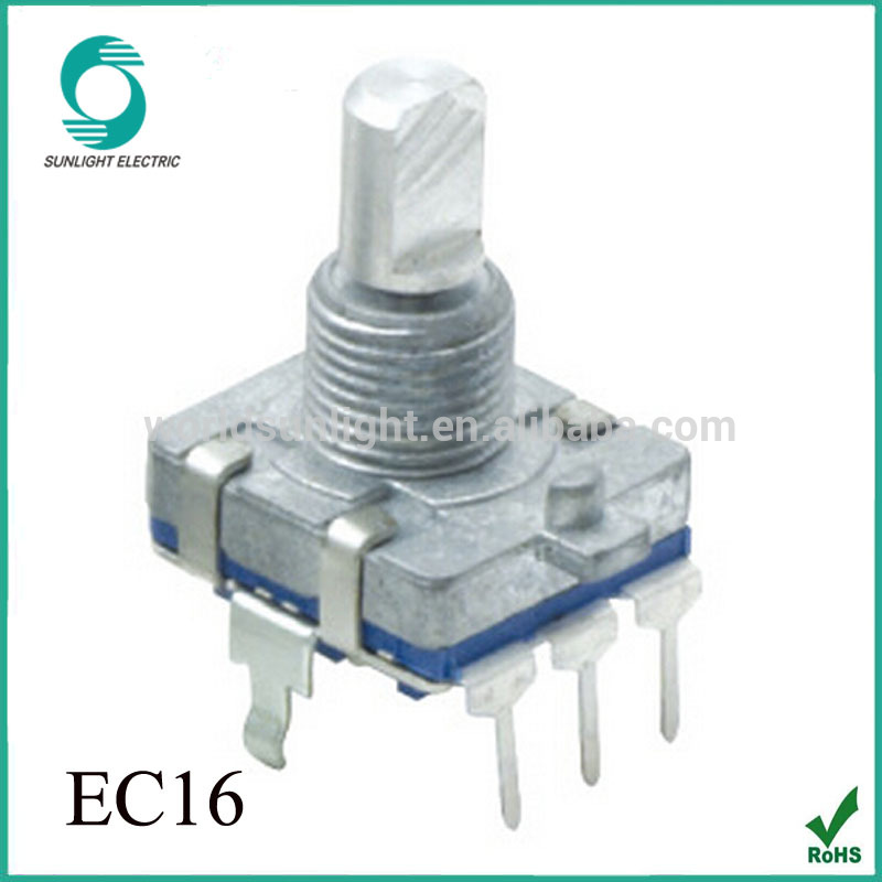 EC16 series 16mm incremental metal shaft rotary switch encoder