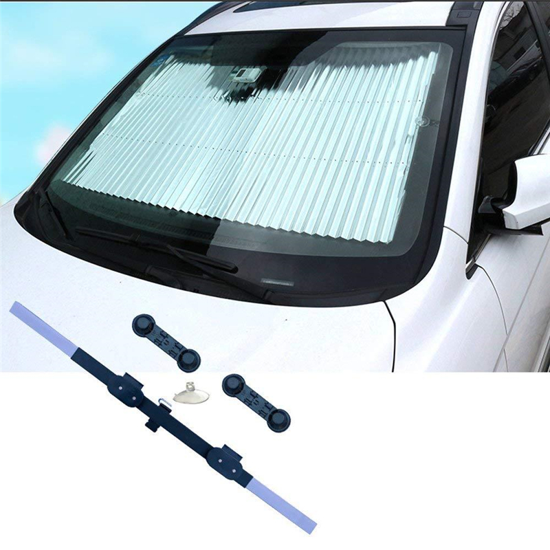 Latest SUV Truck Car Front Windshield Retractable Sunshade Rear Window Sun Heat Insulation UV Protection Curtain