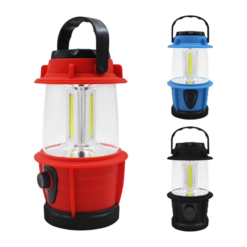 Chinese Factory 250 Lumens Portable ABS Plastic COB Led Lanterns