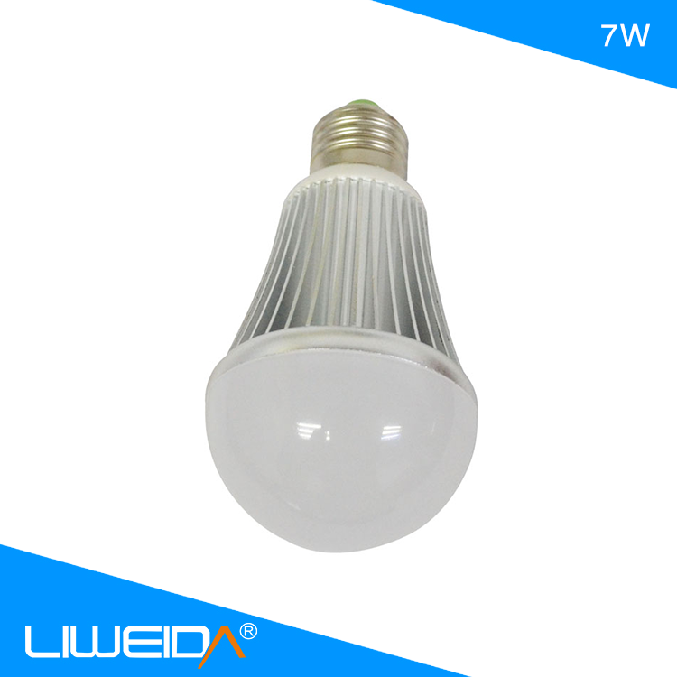 PC Cover Aluminum Material 5w 7 w Plastic Bulb Lamp with Dimmable E27 LED Bulb Lights