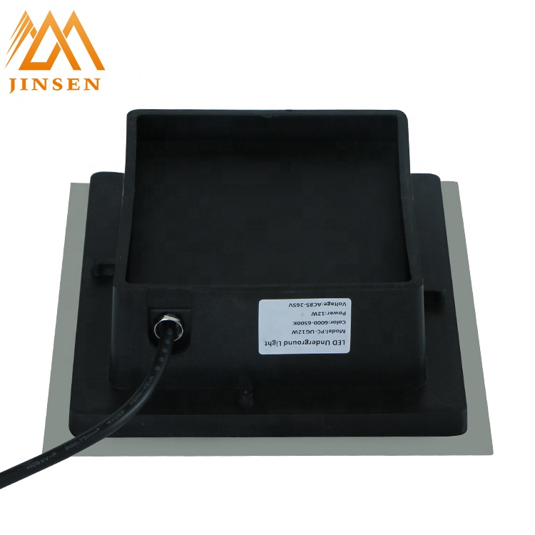 Good quality stainless steel cover waterproof project 12w square led light IP67