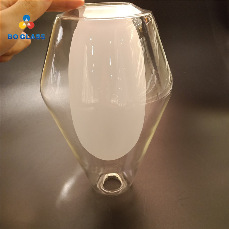 Hand Blown Customized Double Borosilicate Glass Shade