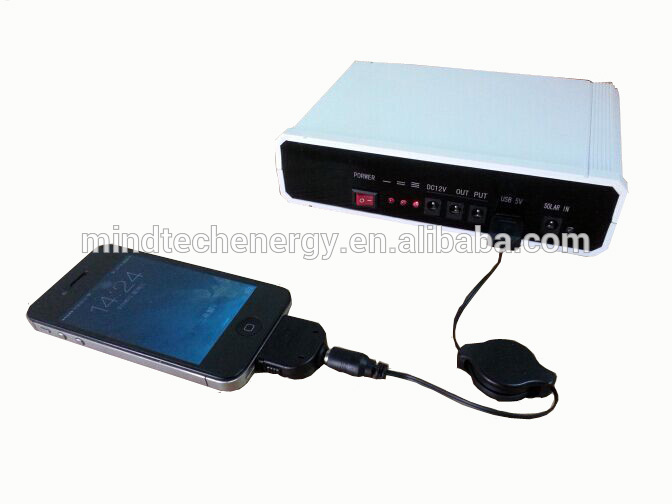 Home power supply 10W solar powered kit mini system