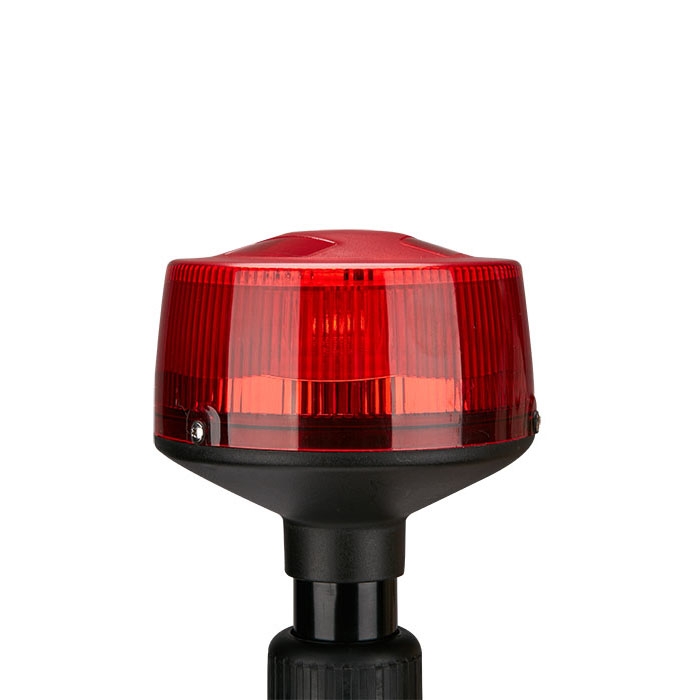 police motorcycles bright rear warning pole LED light red blue amber color