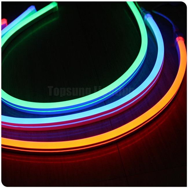 big size 15x25mm 8x16mm double side 320degree led neon flex rope light