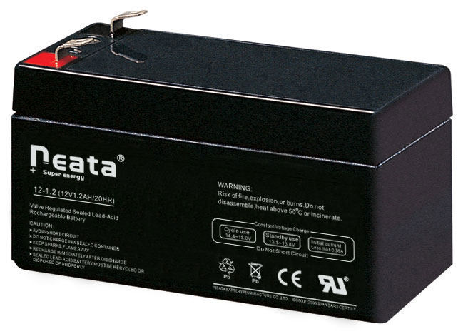 Neata 12 volt battery Rechargeable Lead Acid Battery 12V 1.2AH Sealed AGM Cacium MF Batteries