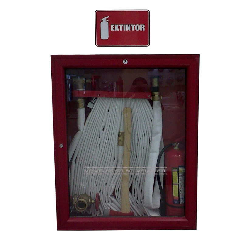 Carbon Steel Fire Hose Cabinet Full Set, Outdoor Fire Hose Cabinet