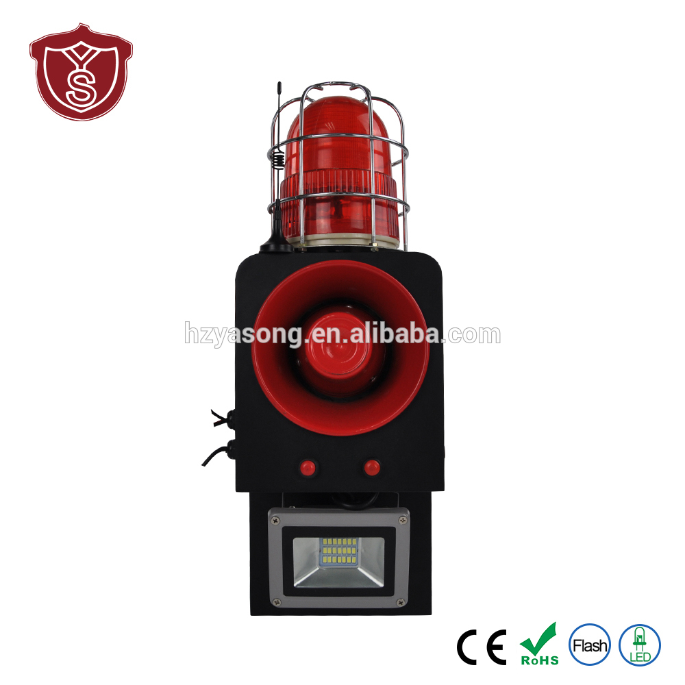 120dB warning tone red emergency lighting alarm with collision avoidance hood