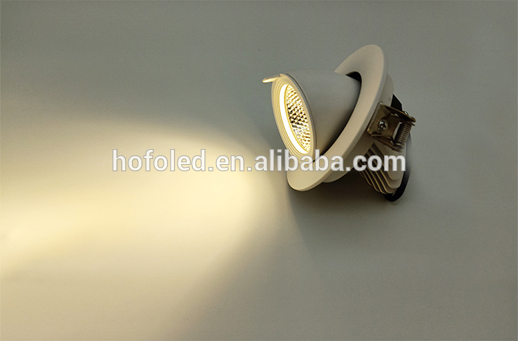 3W 5W 7W 9W 12W 15W 20W 30W 40W adjustable gimbal trim recessed downlight