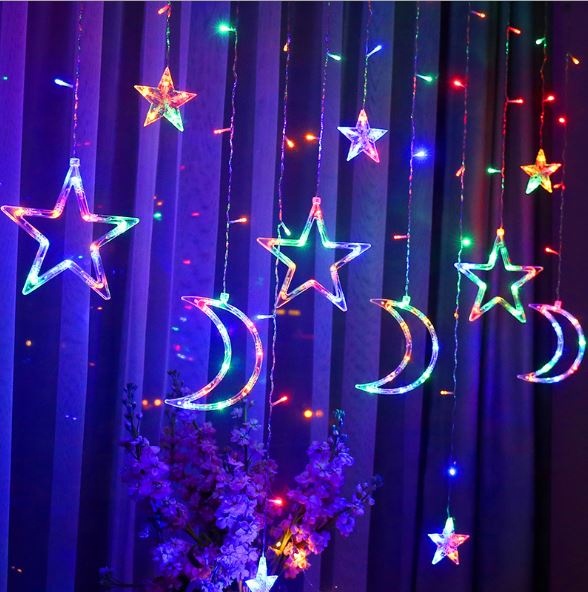 Waterproof battery decorative curtain led outside christmas light Fairy Rope String Holiday Light