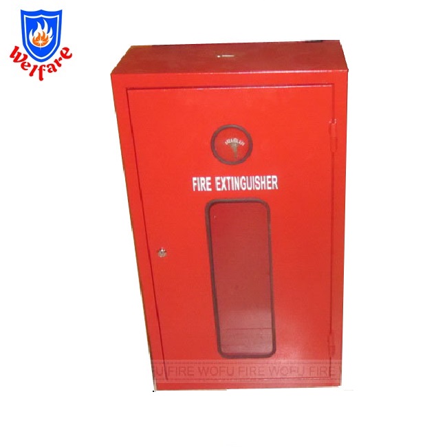 Wall mounted Steel double Fire Extinguisher cabinet