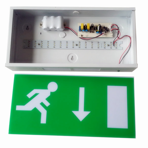 SMD iron box exit routes, emergency exit sign board, exit sign lights (SL030AM)