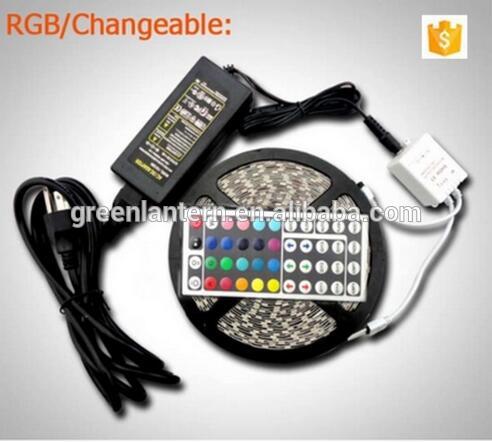 12v led strips ip65 waterproof smd 5050 flexible led strips ce rohs approval 5m rgb 5050 led strip kit with remote controller