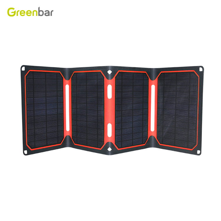 Greenbar High Quality Factory Direct Sale 25W waterproof portable folding solar panel charger