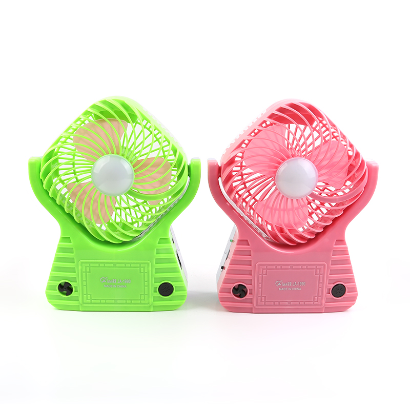 Rechargeable 21 LED light with mini fan emergency light popular fan light JA-1990