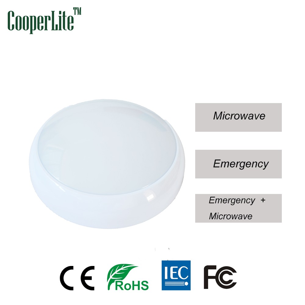 CooperLite LED 18W 1800LM IP65 circular 2D bulkhead light