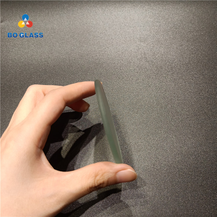 Custom tempered clear flat frosted float glass led light panel glass