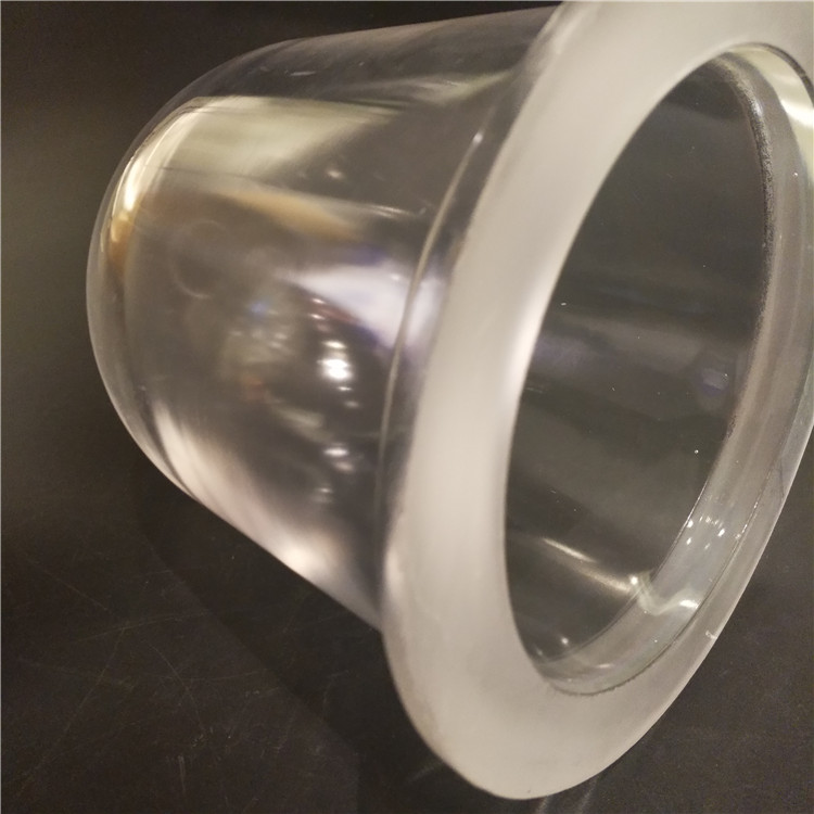 Molded toughened borosilicate glass outdoor lighting explosion proof light glass dome cover