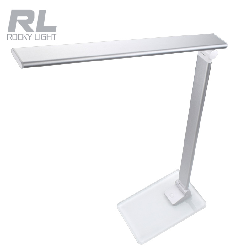 LED desk lamp AL+glass 3000K 4500K 6000K  USB Charging Port