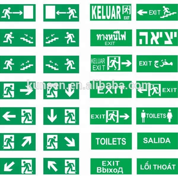 Wholesale IP30 rating rechargeable back battery led exit signs