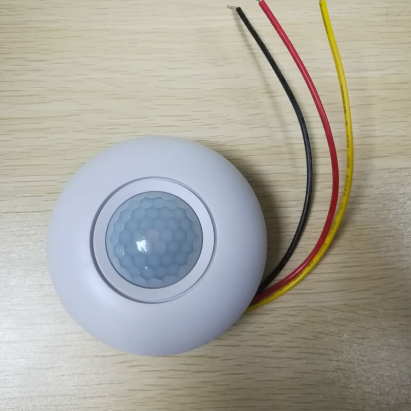 ceiling mount 360 pir motion sensor with led switch