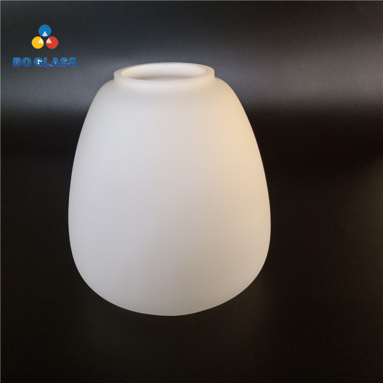 Hand Blown Customized Lighting Opal White Glass Lamp Shades