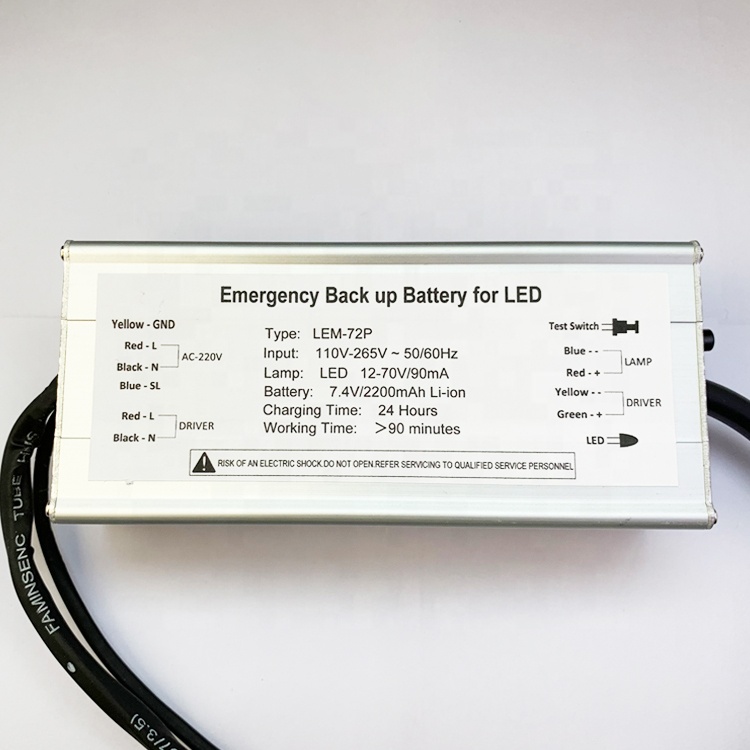 LED Battery pack for led lights with external driver