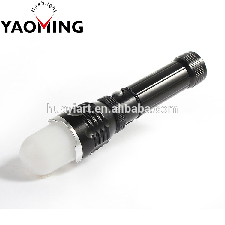 High Power Rechargeable Zoomable LED Torch Lamp Flashlight With Magnet