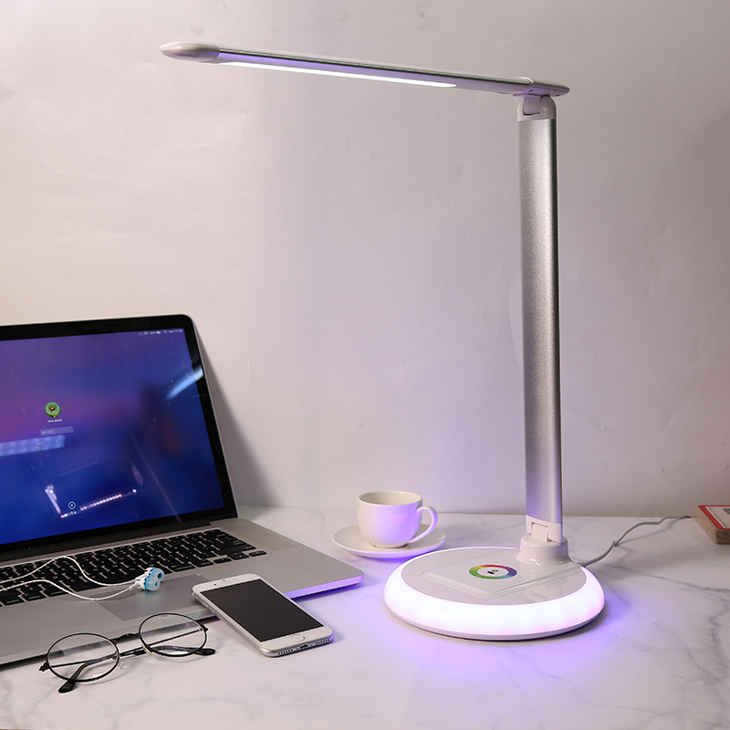 wholesale modern led rgb desk lamp bedroom light 5 dc rechargeable table light usb powered