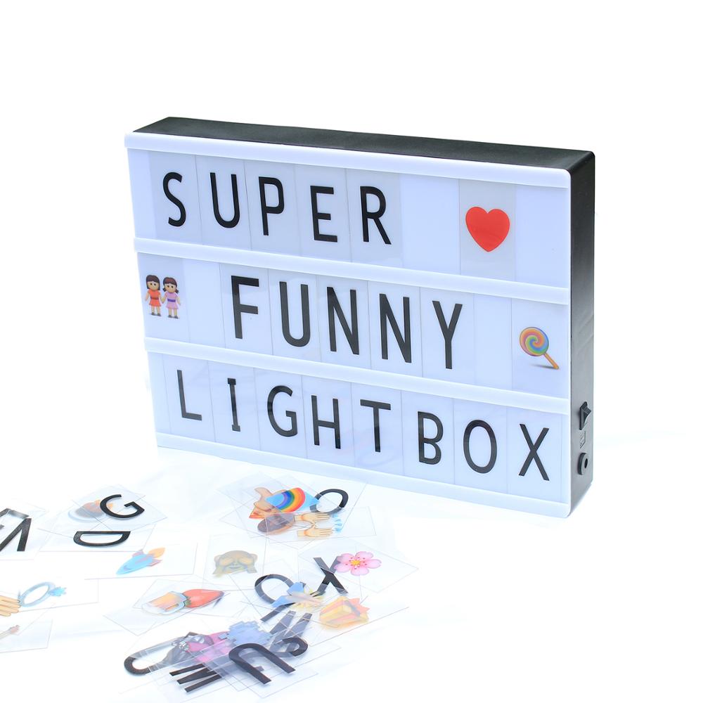 A6 magnet mounted Original Customisable slim Cinema Light Box