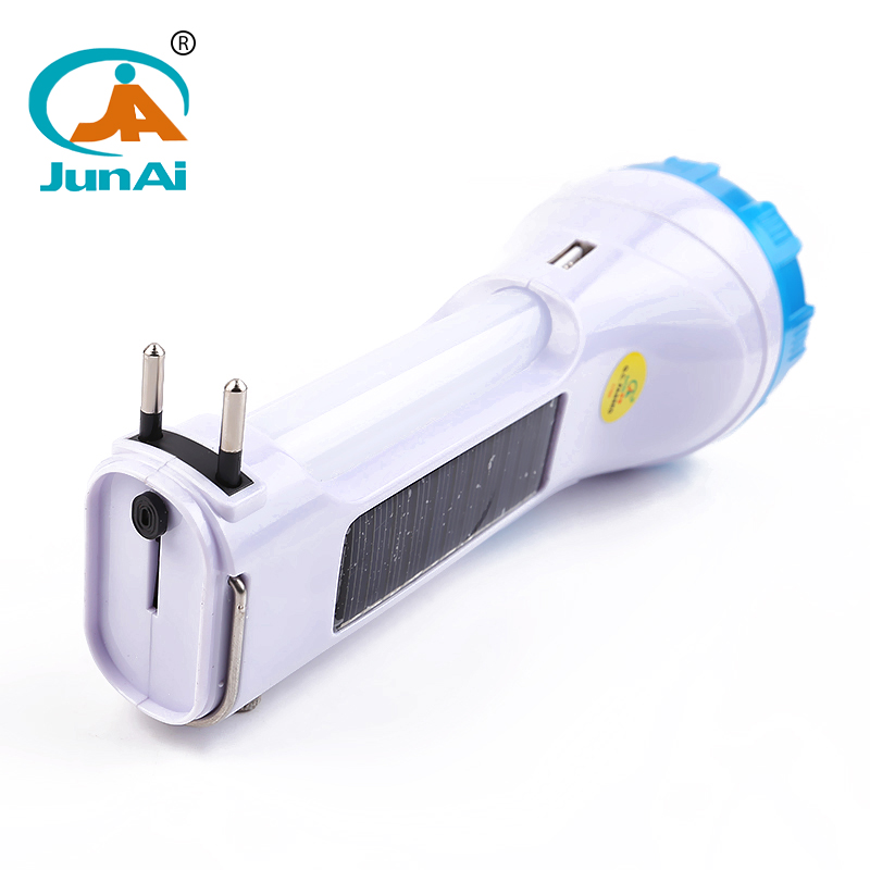 1 year warranty high power solar led torch rechargeable led flashlight Model No. JA-1939