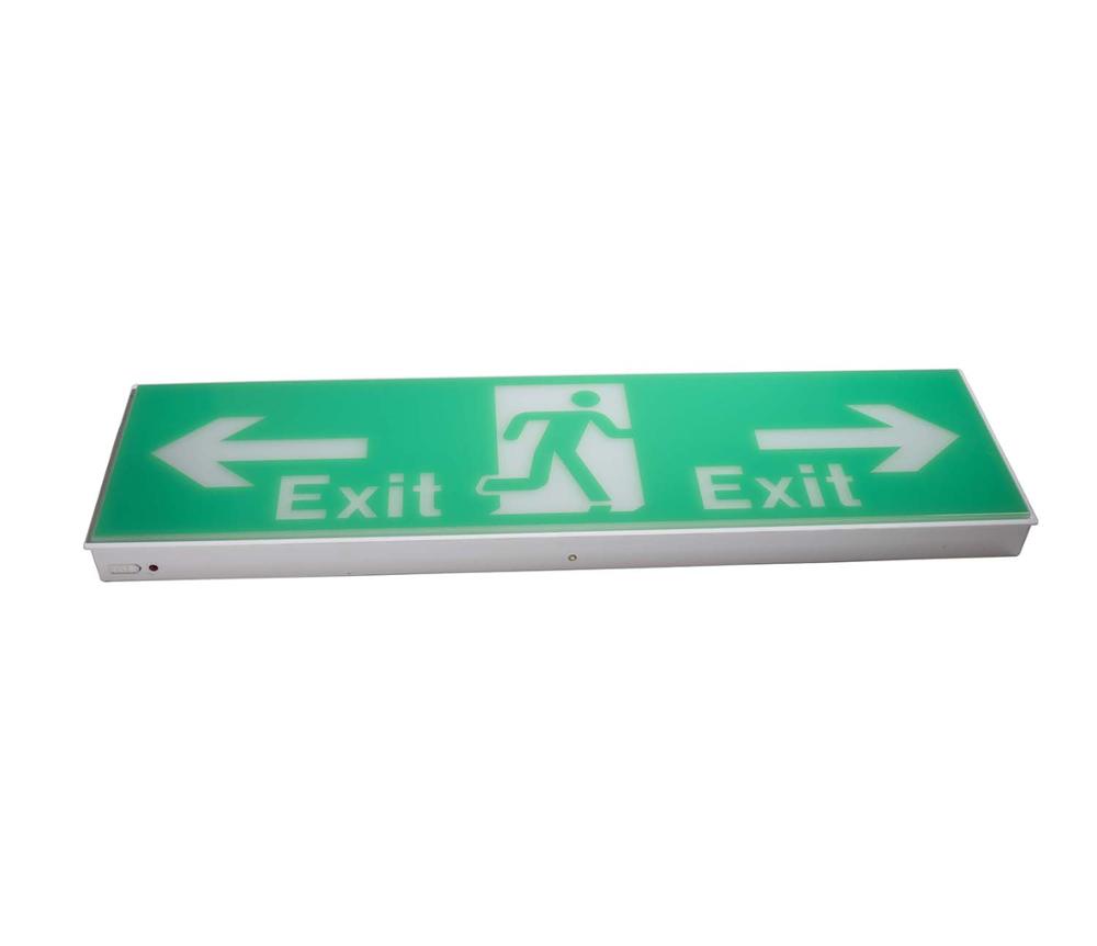 220V LED Emergency Exit Sign, Battery Rechargeable LED Emergency Light