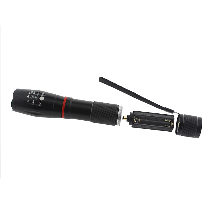 10W XML T6 Led Tail Magnet Torch , Hidden COB Design Flashlight , Rechargeable Zoomable Tactical Flashlight