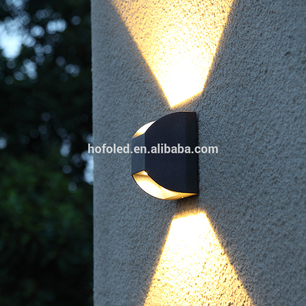 2*5W LED Garden Yard Lamp Double Outdoor Wall Light